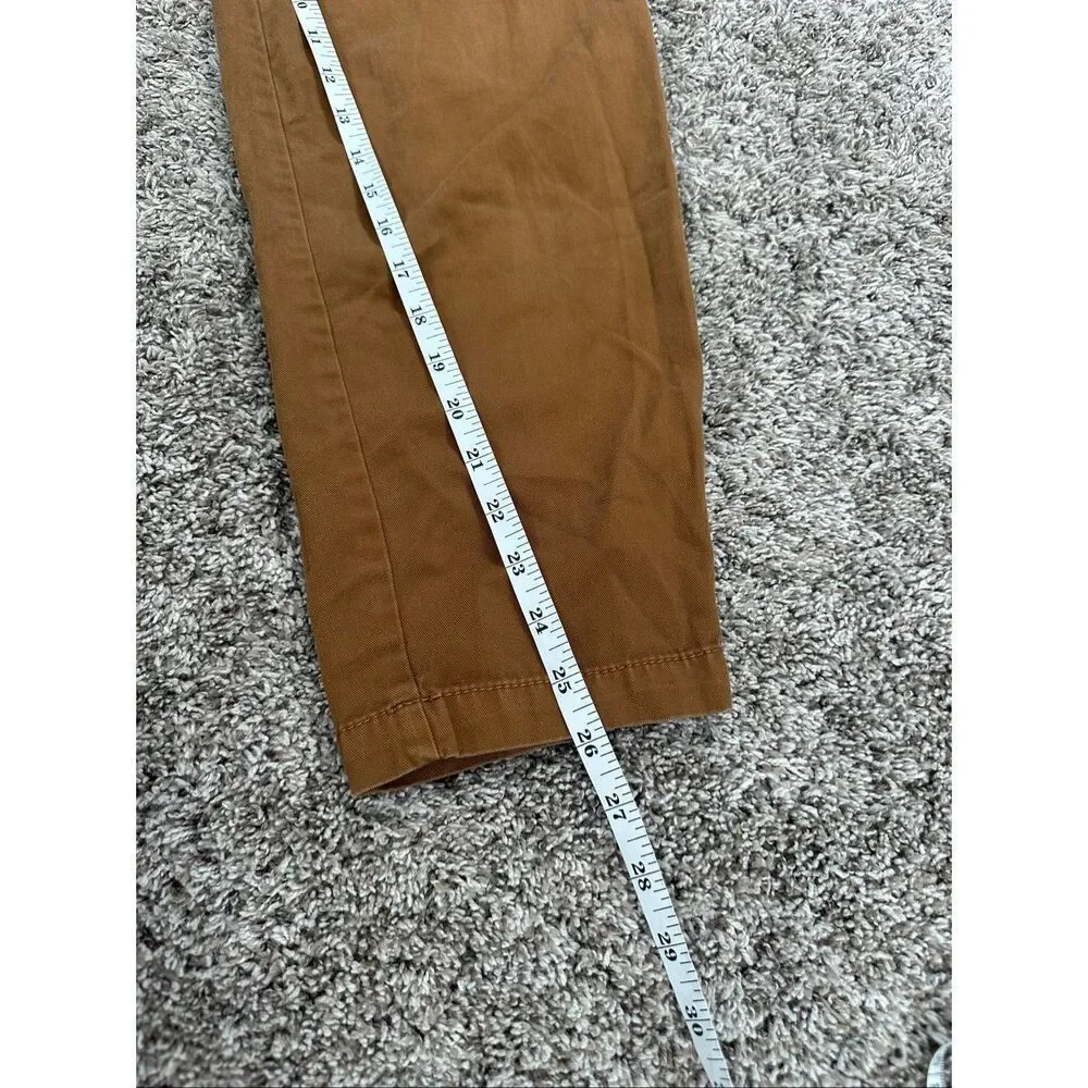Free People Paper Bag Slouchy Belted Brown Pants Women's 4 Indie Boho Cotton